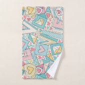 Liefde Letters Pastel Aangepast Patroon Bad Handdoek (Handdoek)