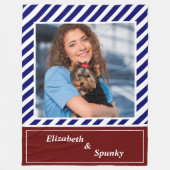 Liefde Leuke Puppy Pet Hondenliefhebber Personalis Fleece Deken (Voorkant)