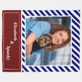 Liefde Leuke Puppy Pet Hondenliefhebber Personalis Fleece Deken (Voorkant (Horizontaal))