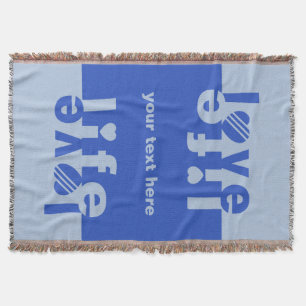 Liefde/leven, aangepaste deken voor dekens