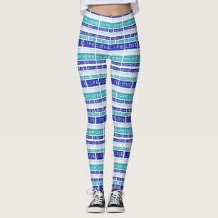 Liefde Leven Citaat Yoga Gym oefent Leggings Pants
