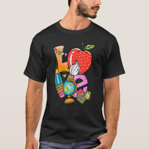 Liefde Levenaar Leven Apple Pencil Leerlingenwaard T-shirt