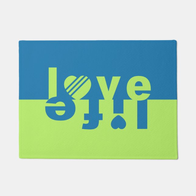 Liefde-/levensdeurmatten Deurmat (Voorkant)