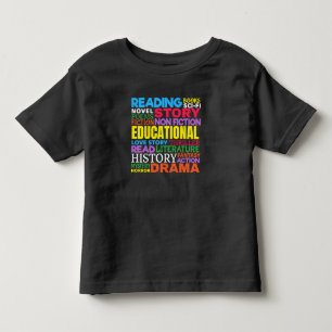 Liefde Lezen Boeken - Genre Word Art Kinder Shirts