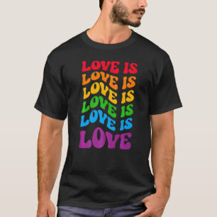 Liefde LGBTQ Pride Rainbow Graphic Parade Maart Fe T-shirt