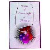 Liefde & lichte kerst medium cadeauzakje (Voorkant)