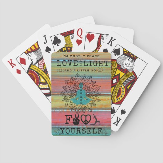 Liefde & Lichte Yoga Pokerkaarten (Achterkant)