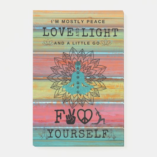 Liefde & Lichte Yoga Post-it® Notes (Voorkant)