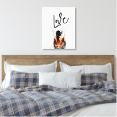 Liefde - Liefde Canvas Afdruk (Insitu (Slaapkamer))