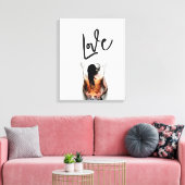 Liefde - Liefde Canvas Afdruk (Insitu (Woonkamer))