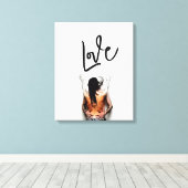 Liefde - Liefde Canvas Afdruk (Insitu (Houten vloer))