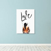 Liefde - Liefde Canvas Afdruk (Insitu (Houten vloer))