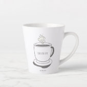 Liefde Liefde Liefde Alle Koffie Latte Mok (Rechts)