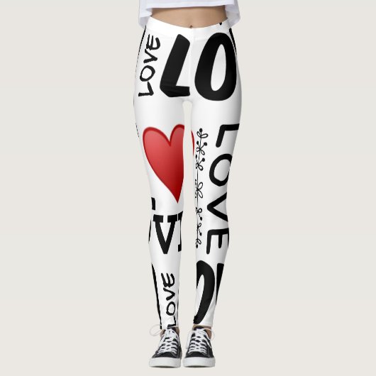 Liefde, liefde, liefde leggings (Voorkant)