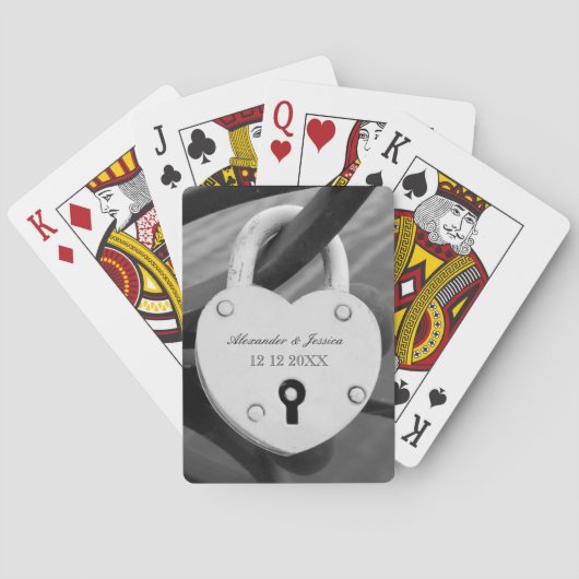 Liefde-liefdesbruiloft voor speelkaarten (Achterkant)