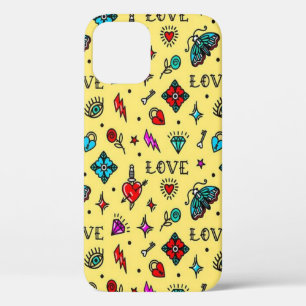Liefde & Lightning Mystic Keys & Rozen iPhone 12 Pro Hoesje