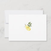 Liefde Limoncello Cocktail Bruiloftsfeest  Bedankkaart (Achterkant)