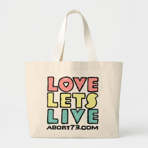 Liefde Live (Alternatief) / Abort73.com Grote Tote Bag