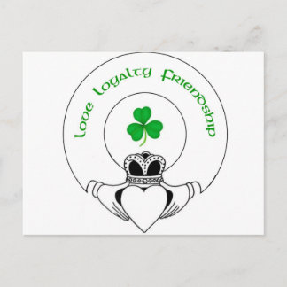 Liefde, Loyalty, vriendschap Claddah Briefkaart
