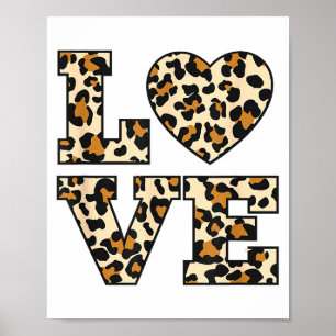 Liefde Luipaard Valentijnskaarten _1 Poster