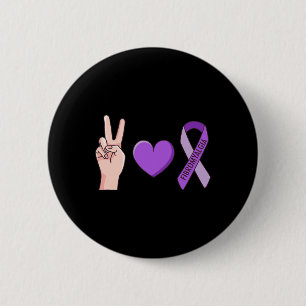 Liefde Lupus Paarse Lint Bewustzijn Meme Ronde Button 5,7 Cm