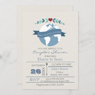 Liefde maakt de wereld rond Vrijgezellenfeest uitn Kaart