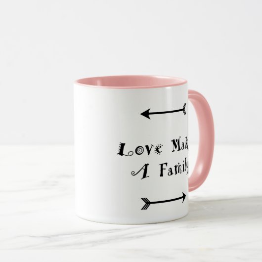 Liefde maakt een gezin - Ouderschap adoptiefoster Mok (Voorkant rechts)