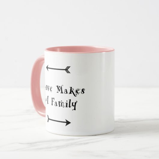 Liefde maakt een gezin - Ouderschap adoptiefoster Mok (Voorkant links)