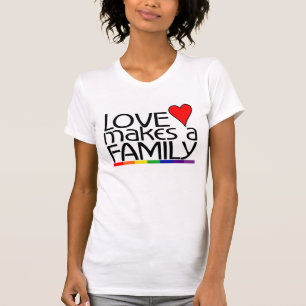Liefde maakt een gezin t-shirt