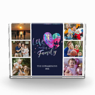 Liefde maakt familie fotoblokken