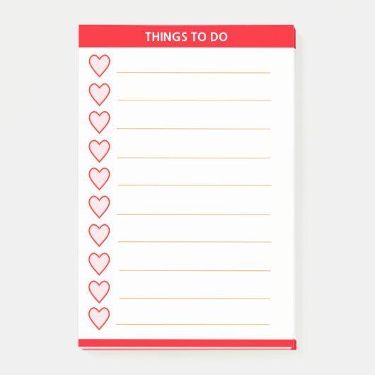 Liefde maakt gepersonaliseerde dingen post-it® notes (Voorkant)