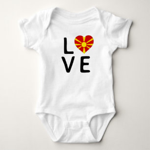 Liefde - Macedonië vlag Romper