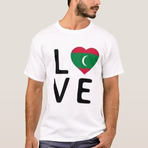 Liefde - Maldiven vlag T-shirt