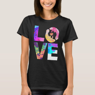 Liefde Mana s Kleurrijke Zeekoe Trichechidae Mana T-shirt