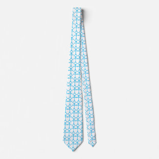 Liefde Mannen Icoon Kunst Blauw Stropdas