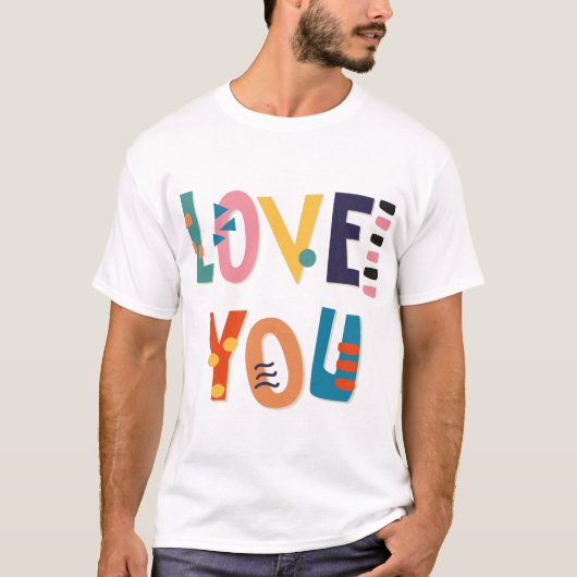Liefde Mannen-shirt T-shirt (Voorkant)