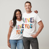 Liefde Mannen-shirt T-shirt (Unisex)