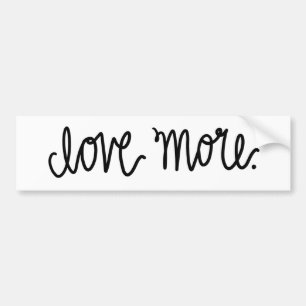 Liefde meer ticker bumpersticker