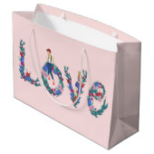 Liefde, meisjes en bloemen groot cadeauzakje (Achterkant Gekanteld)