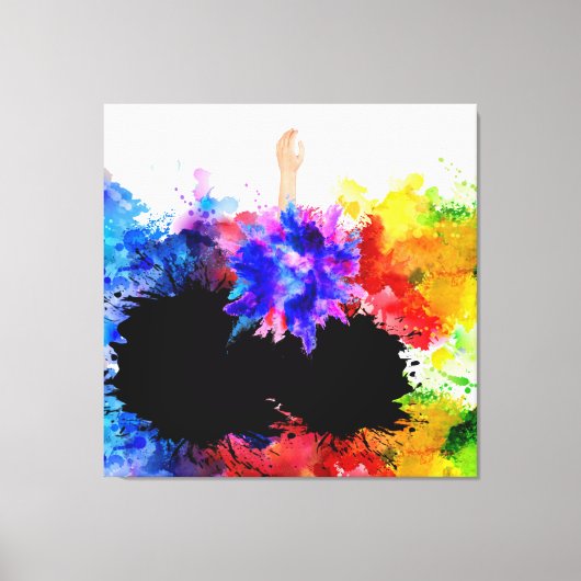 Liefde mensheid zal moderne kunst niet uithollen 1 canvas afdruk (Voorkant)