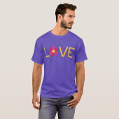 Liefde met bloem t-shirt (Voorkant volledig)