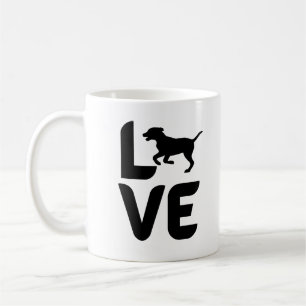 Liefde met Dog Running Koffiemok