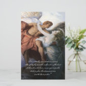 Liefde met een engel briefpapier (Staand voorkant)