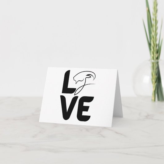 Liefde met Geit als O BLANK Kaart (Voorkant)