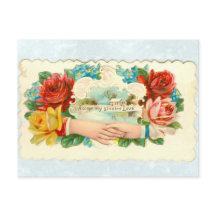 Liefde met handen en rozen