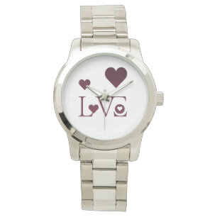 Liefde met harten - Elegant minimalistisch damesho Horloge