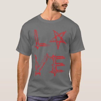 LIEFDE met Pentagram-familie T-shirt