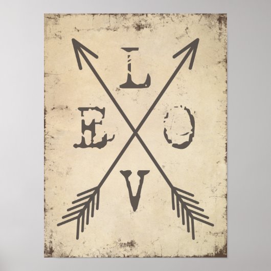 Liefde met pijlen poster (Voorkant)