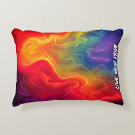 Liefde met Pride digitale kunst Accent Kussen