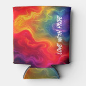 Liefde met Pride digitale kunst Blikjeskoeler (Voorkant)